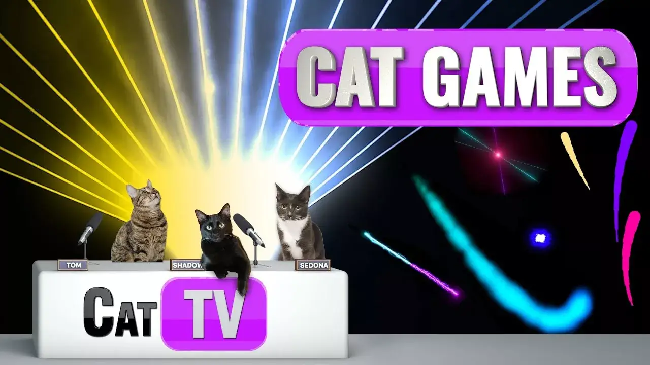 CAT Games | Laser Light Show Cat TV Compilation | 4K Videos For Cats to Watch | 😼