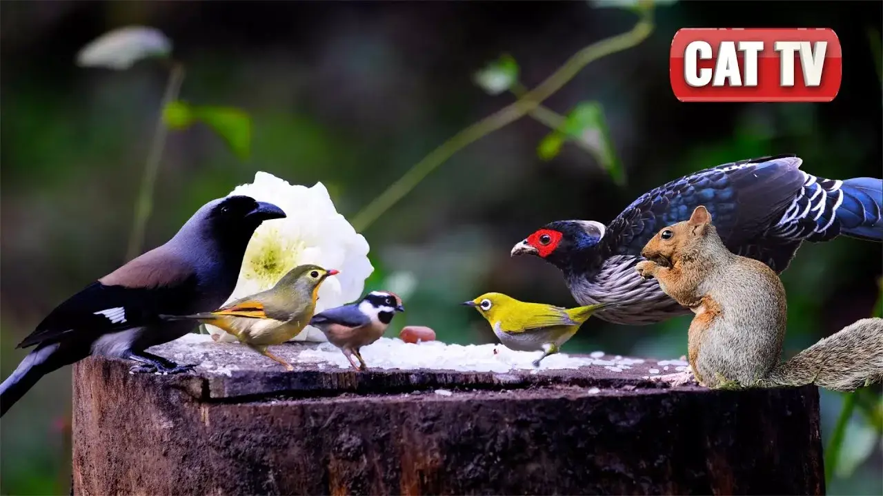 CAT TV | Dueling Birds and Squirrels Compilation: Nature’s Feathery and Furry Showdown! 🐦🐿️ Dog TV