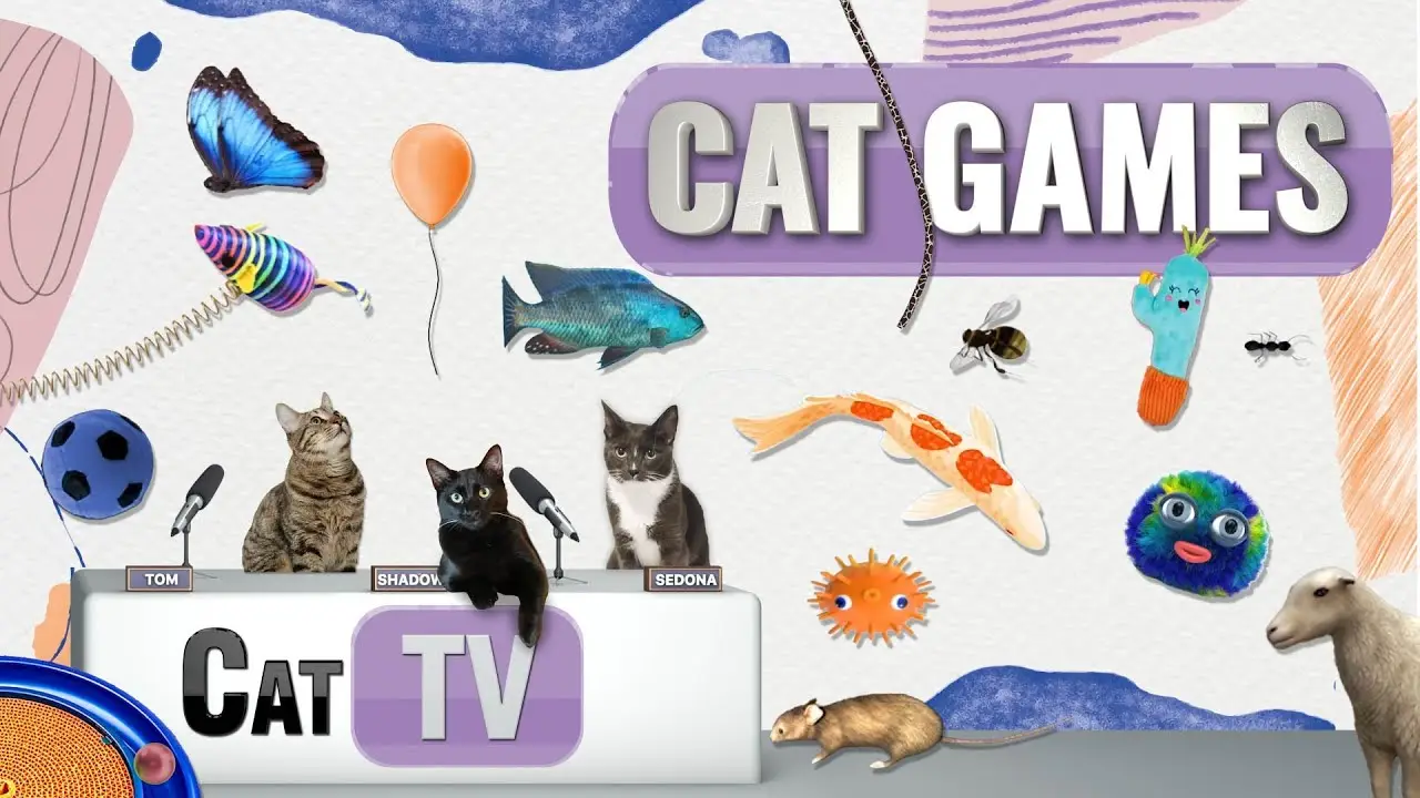 CAT Games | Ultimate Cat TV Compilation Vol 35 | 2 HOURS 🐝🐞🦋🦎🦜🐜🐭🧵