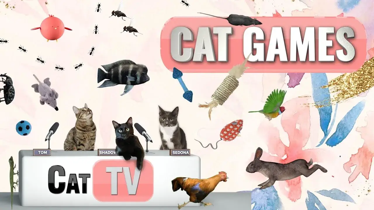 CAT Games | Ultimate Cat TV Compilation Vol 32 | 2 HOURS 🐝🐞🦋🦎🦜🐜🐭🧵