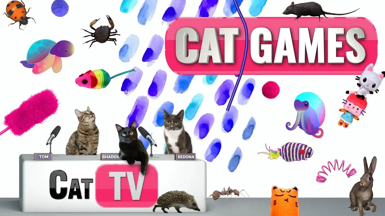 CAT Games | Ultimate Cat TV Compilation Vol 38 | 2 HOURS 🐝🐞🦋🦎🦜🐜🐭🧵